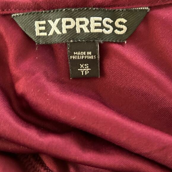 Express Mini Babydoll Dress Fairy Goth Grunge Women Red Cocktail Party Size XS - Picture 5 of 8